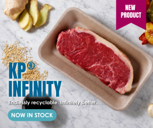 KP Infinity recyclable food packaging trays designed for sustainable fresh food packaging